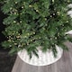 image 8 of 48/70cm Samuel Alexander KD Willow Christmas Tree Skirt Wicker Rattan- Large White Wash