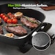 image 6 of VonShef Electric Frying Pan Square 5L with Glass Lid 1500W