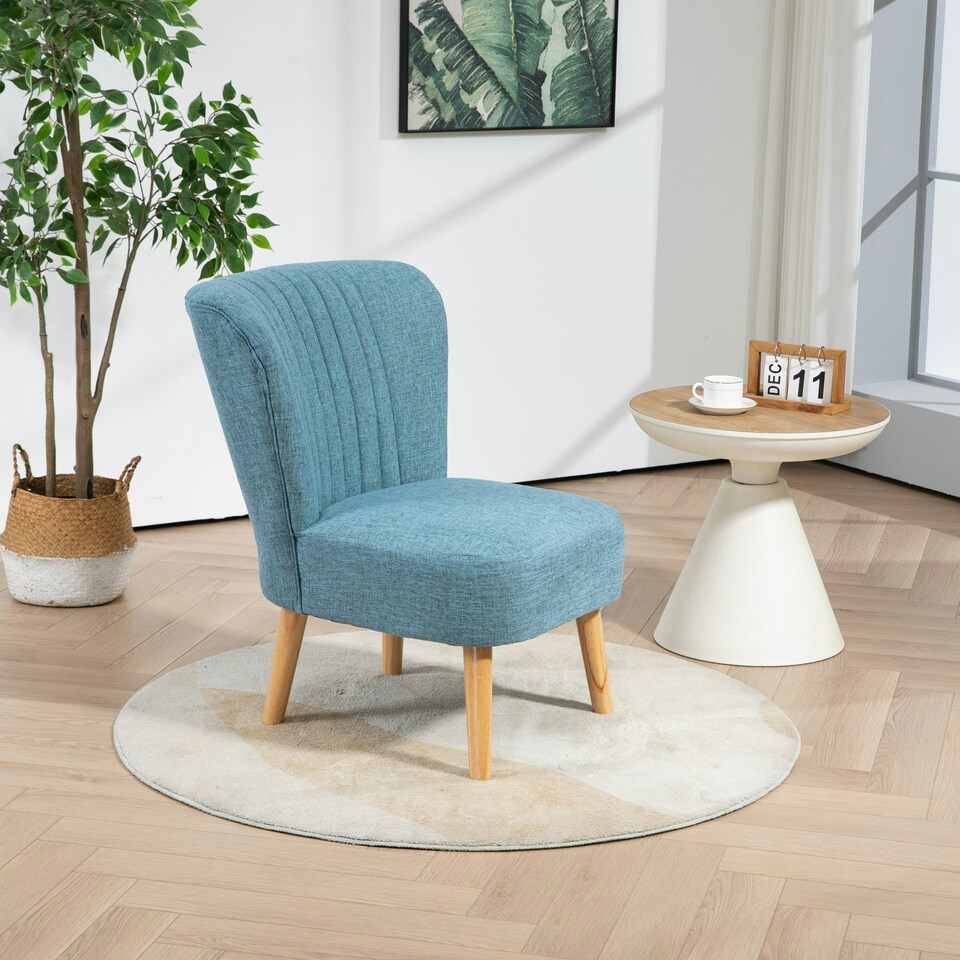 image 1 of Cassaro Fabric Accent Chair - Teal