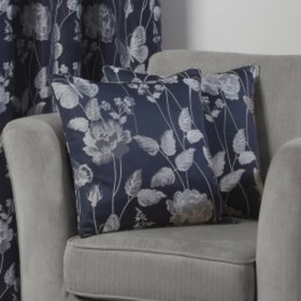 Meadow Cushion Cover Navy | Blue | Blue