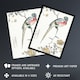 image 2 of Macaw Parrot and Peach Flowers Japan Wall Art Print Numata Kashu 12x16"