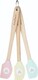 image 1 of KitchenCraft Spatula Multicolour Silicone Mini Set of 3