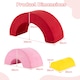 image 9 of COSTWAY 3 Piece Toddlers Climbing Toy Indoor Soft Play Equipment Playset-Red