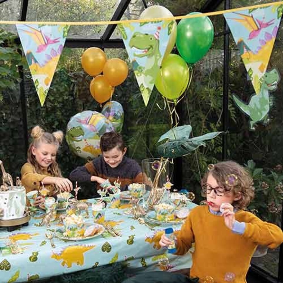 image 1 of Dinosaur Fun Party Plastic Wall Decoration 49cm