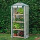 image 5 of Marshalls Garden Grow It Premium 4-Tier Wooden Growhouse | Green | White | 1 x Growhouse
