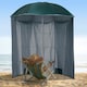 image 2 of Outsunny 2.2M Fishing Umbrella Garden parasol Outdoor Sun Shelter