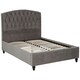 image 4 of Interiors By Premier Grey Velvet King Bed