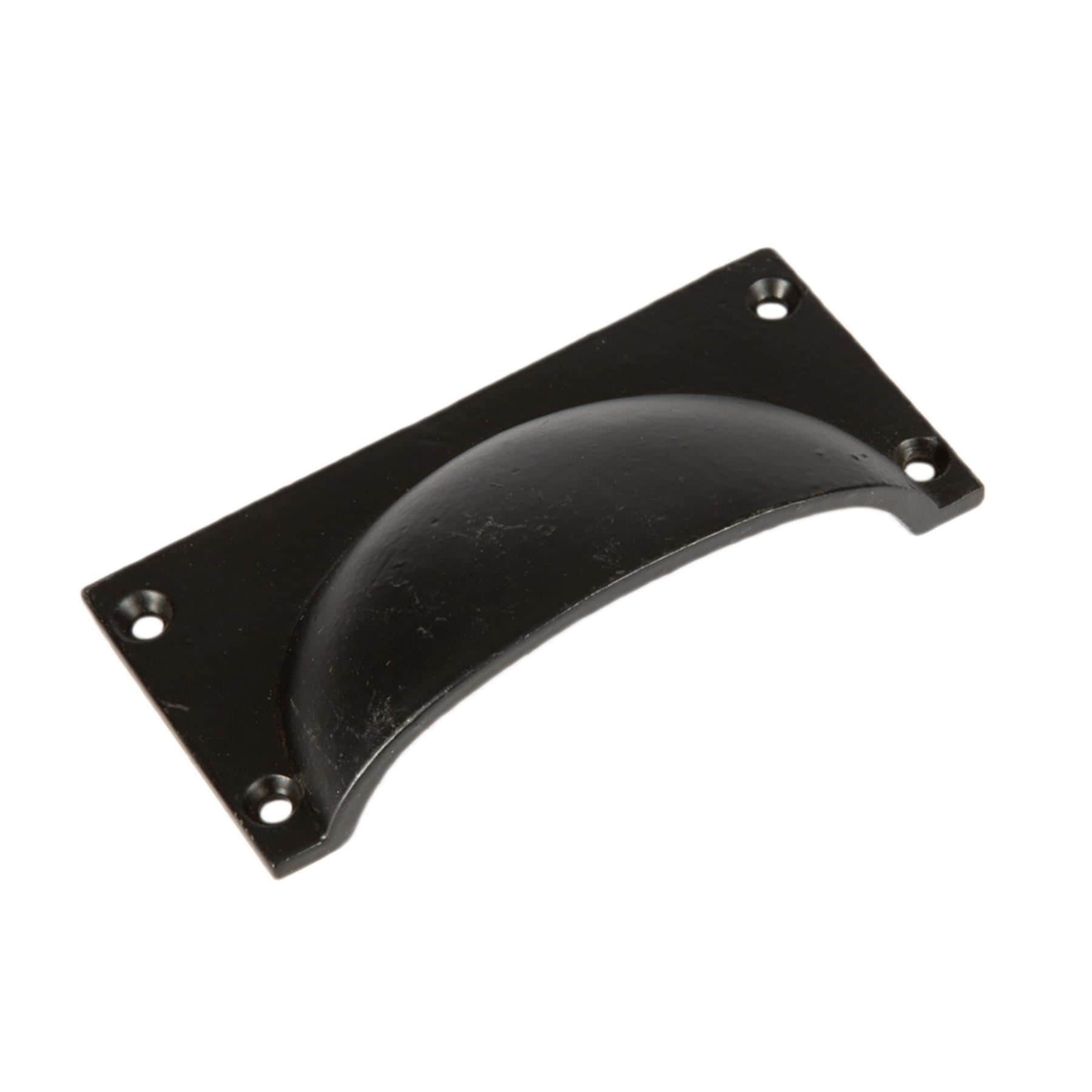 Hammer and Tongs Rectangular Cabinet Drawer Pull - W105mm x H50mm in Black | Size: 1000mm x 500mm