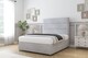 image 3 of Sloomy Texas Silver Naples Divan Bed Base 4 Drawers With 54 Inch Floor Standing Headboard | Silver | Silver | King | 1