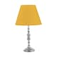 image 1 of Chrome Table Lamp with Decorative Stem and Ochre Shade Chrome | Red