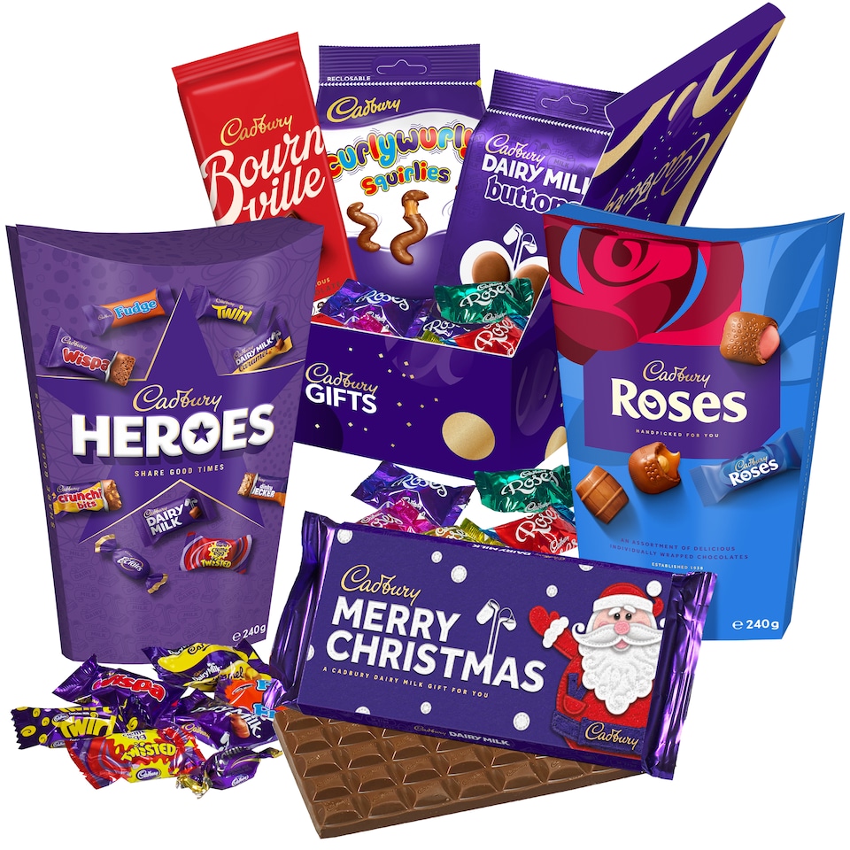 image 1 of Cadbury "Merry Christmas" Large Chocolate Gift Box