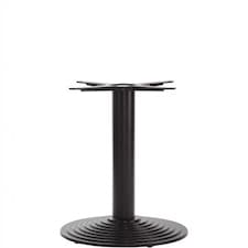 Black Cast Iron Round Step Table Base - Medium - Height - 720 mm Black