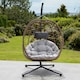 image 6 of Aylesbury Swing Egg Pod Chair - Light Grey