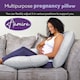 image 8 of Aamira Pregnancy Maternity Pillow, 140x65x20cm C Shaped Memory Foam | Silver | Light Grey | 140x65x20cm | Silver | Light Grey | 1