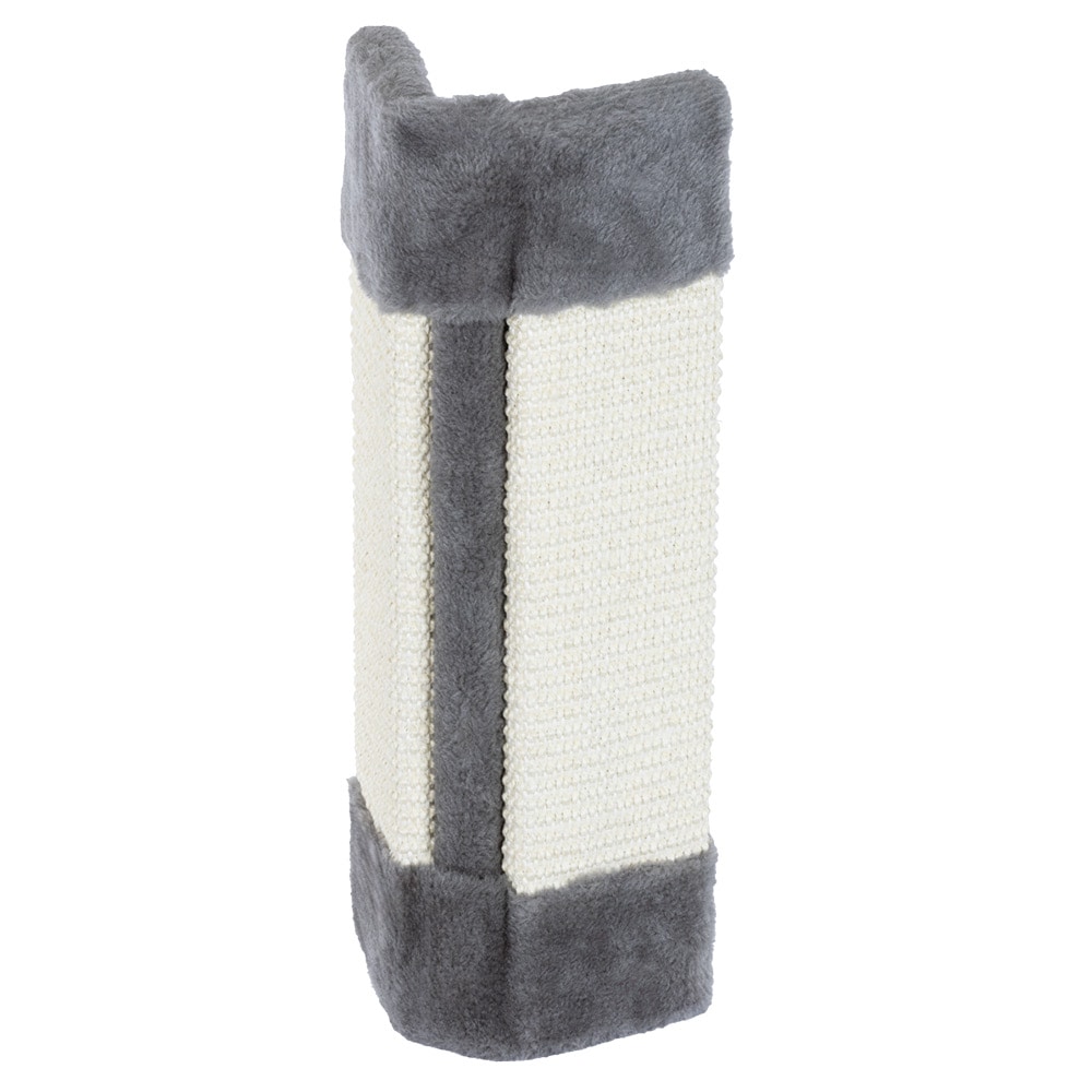 Corner cat scratch post Grey