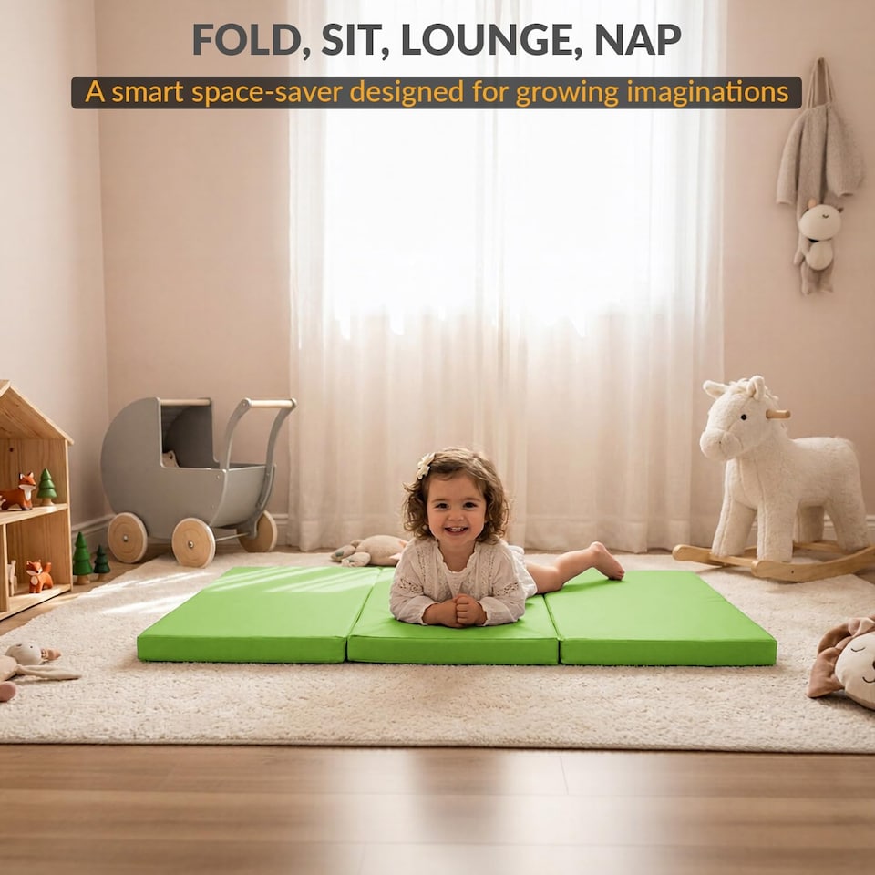 image 1 of Tri Fold Fold Out Z Bed Futon Sofa Chair Mattress