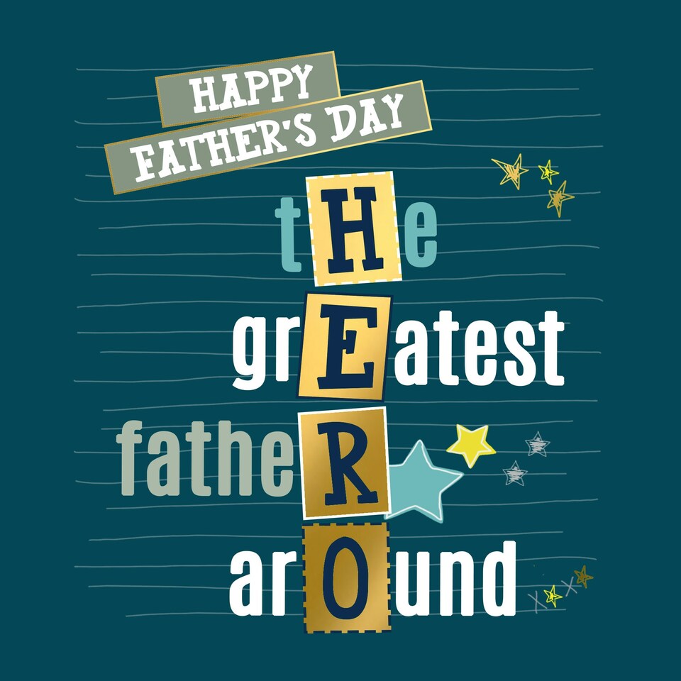 image 1 of Happy Father's Day Hero Greetings Card