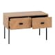 image 2 of Leon 2 Drawer Coffee Table - L49.5 x W100 x H46 cm - Medium Oak Effect Brown