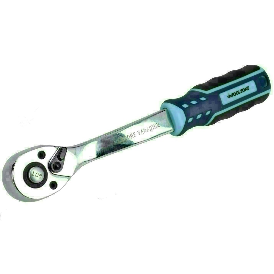 image 1 of Extra Fine 90 Teeth Professional Ratchet 3/8" Drive Quick Release Socket Soft Grip