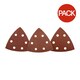 image 1 of Abracs Delta Hook & Loop Delta Sanding Sheets (Pack of 6) - Red - One Size