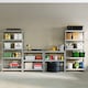 image 8 of Home Vida 5 Tier Heavy Duty Adjustable Steel Garage Shelving, Galvanised - Holds 875kg - (Set of 4) | Silver | Silver | Medium