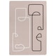 image 1 of Line Art Of Two Faces Designer Rug | Multi