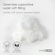 image 5 of Homescapes Luxury Super Microfibre Cushion Pad Insert Inner 45 x 45 cm (18 x 18 inches) - Pack of 4 | White | 45 x 45 cm (18 x 18")