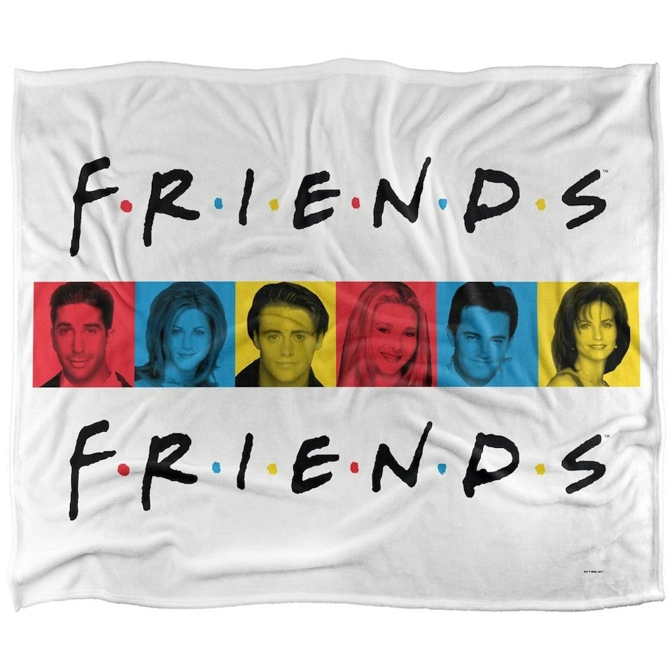 image 1 of Friends Characters Blanket - Multicoloured - One Size