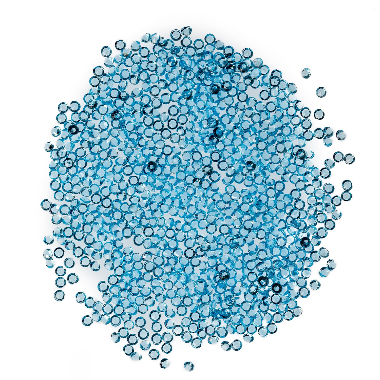 Neel Blue Acrylic Rhinestone Table Confetti, Table Scatters - 4000pcs in Aqua