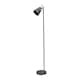 image 1 of Black and Brushed Brass Task Floor Lamp Black | Gold