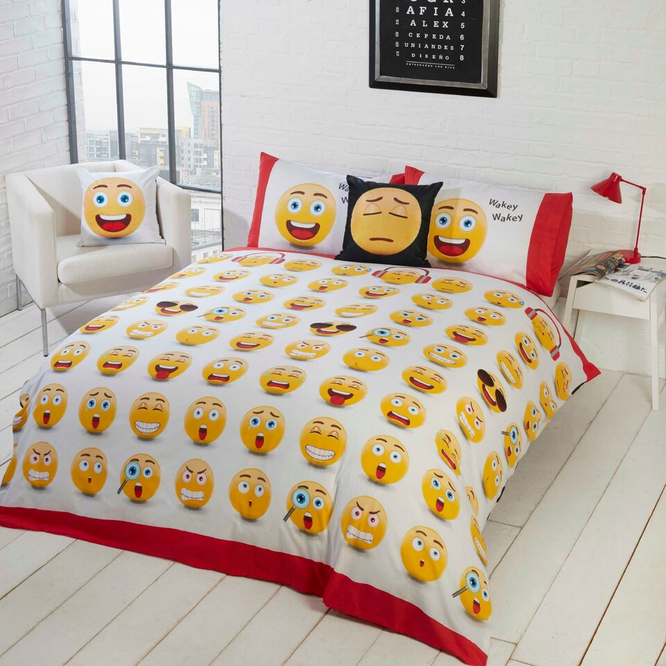 image 1 of Icons Polycotton Duvet Cover Set with Pillowcase Multi | Single