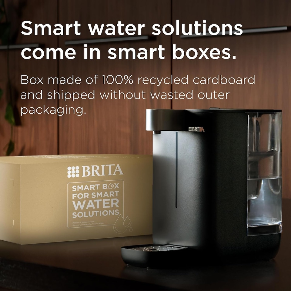 image 1 of BRITA Cube Ambient & Hot Water Dispenser Black (4.0 L)