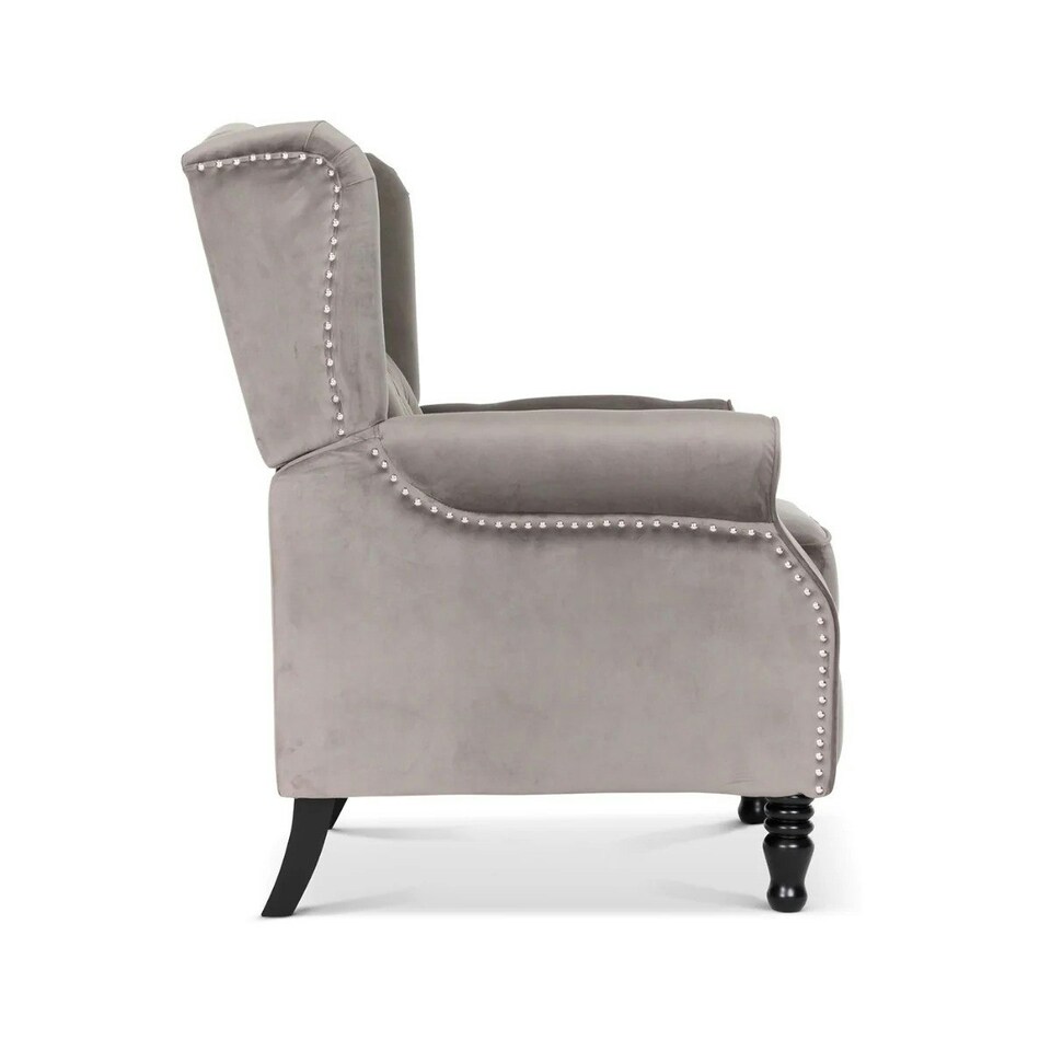 image 1 of Windsor Luxury Pushback Recliner Armchair Grey