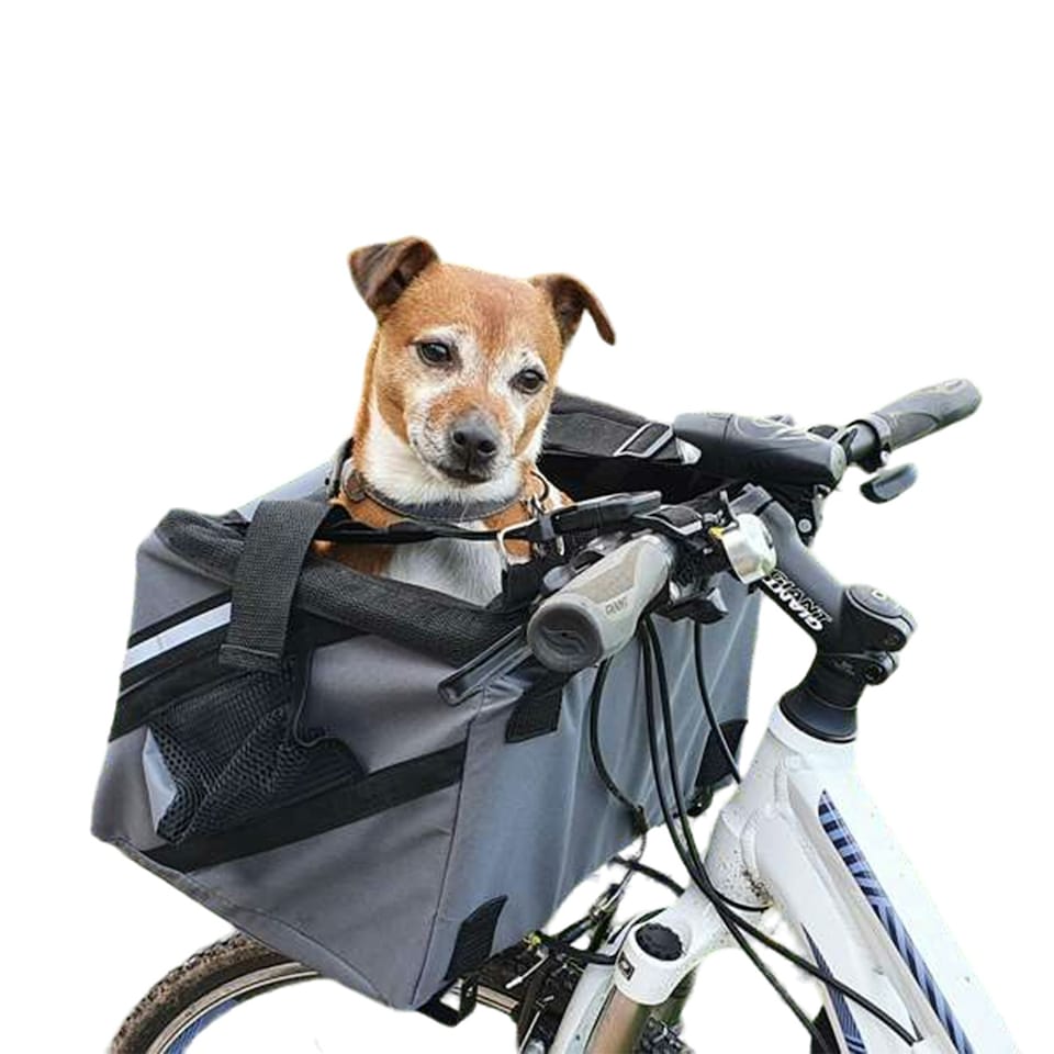 Henry Wag Panier Bike Dog Carrier - Grey - One Size