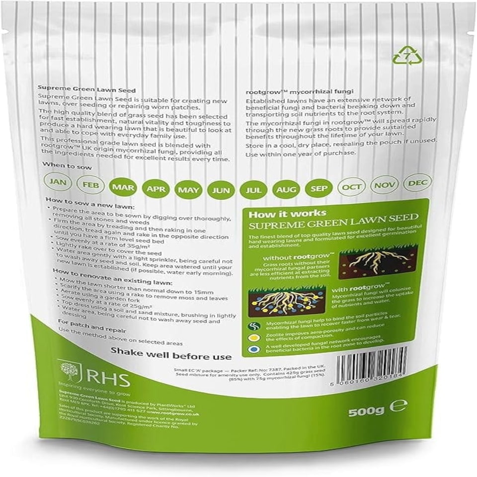 image 1 of Empathy Supreme Lawn Seed with Rootgrow, 500g