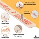 image 3 of NOVECRAFTO Carpet Gripper Rods – 76cm Pre-Nailed Strips with Dual-Purpose Pins for Underlay Installation on Stairs, Concrete & Wood Floors Brown | 50