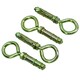 image 6 of 10mm Closed Hook Eye Bolts Rawl Shield Wall Anchor Expansion Brick Stone 8pc