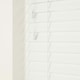 image 2 of 50cm Ultra White Faux Wood Venetian Blinds with String (120cm Drop) | White | White