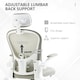 image 5 of Vinsetto Mesh Office Chair with Headrest, 4D Lumbar Support, Flip-up Arm