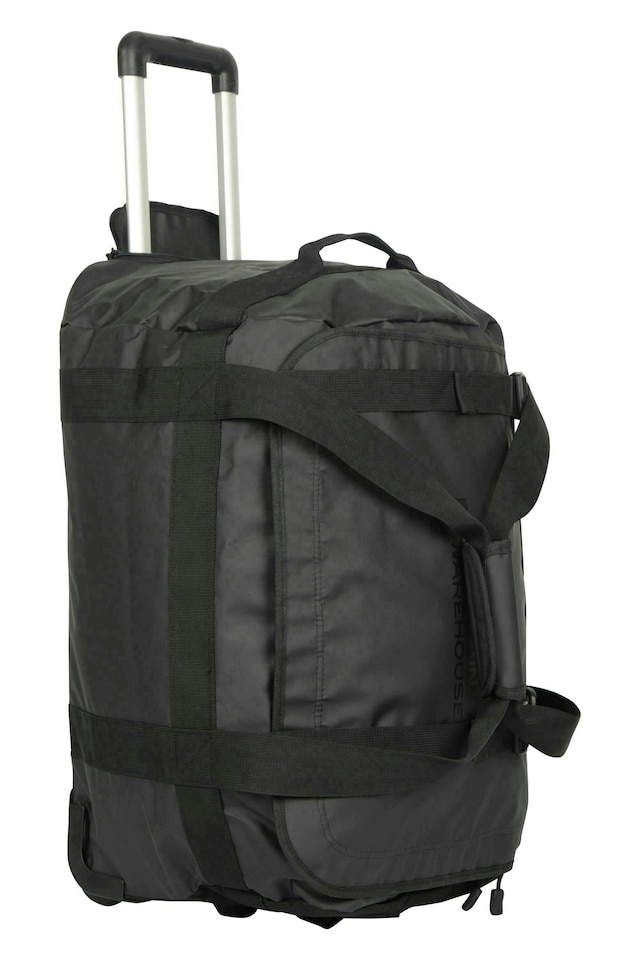 image 1 of Mountain Warehouse Cargo Wheelie Bag Grab Handles Inner Pocket Luggage Carrier | Black
