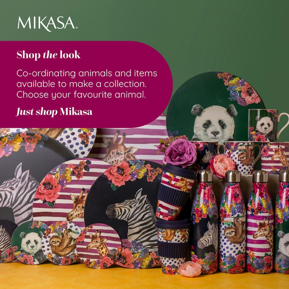 image 1 of Mikasa Wild at Heart Sloth Travel Mug, 370ml Multi