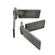 image 1 of Left & Right Self Aligning Steel Butt Hinge Weld-On Heavy Duty 50x250mm (Pair) Grey