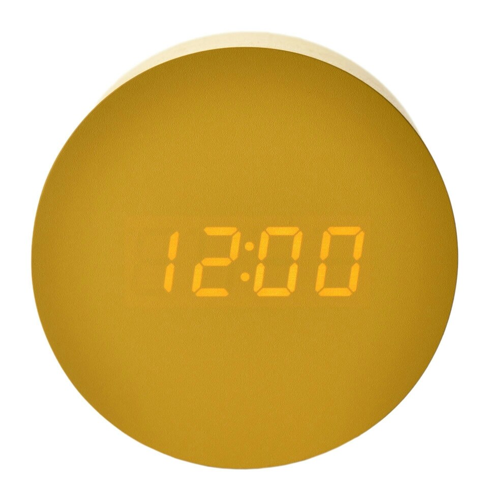 image 1 of Interval LED Alarm Clock - Yellow Yellow