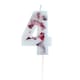 image 1 of Pressed Petal Number 4 Shaped Candle