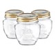image 1 of Bormioli Rocco Quattro Stagioni Glass Storage Jars - 300ml - Pack of 3