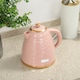 image 2 of HOMCOM Electric Kettle 1.7L, Fast Boil, 3kW Cordless Water Kettle with Removable Washable Anti-scale Filter, UK Otter Thermostat, Auto Shut-off, 360degree Swivel, BPA Free, Pink Water Ripple Texture
