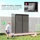 image 5 of Outsunny Outdoor Storage Shed w/ Lockable Door for Garden, Light Grey 