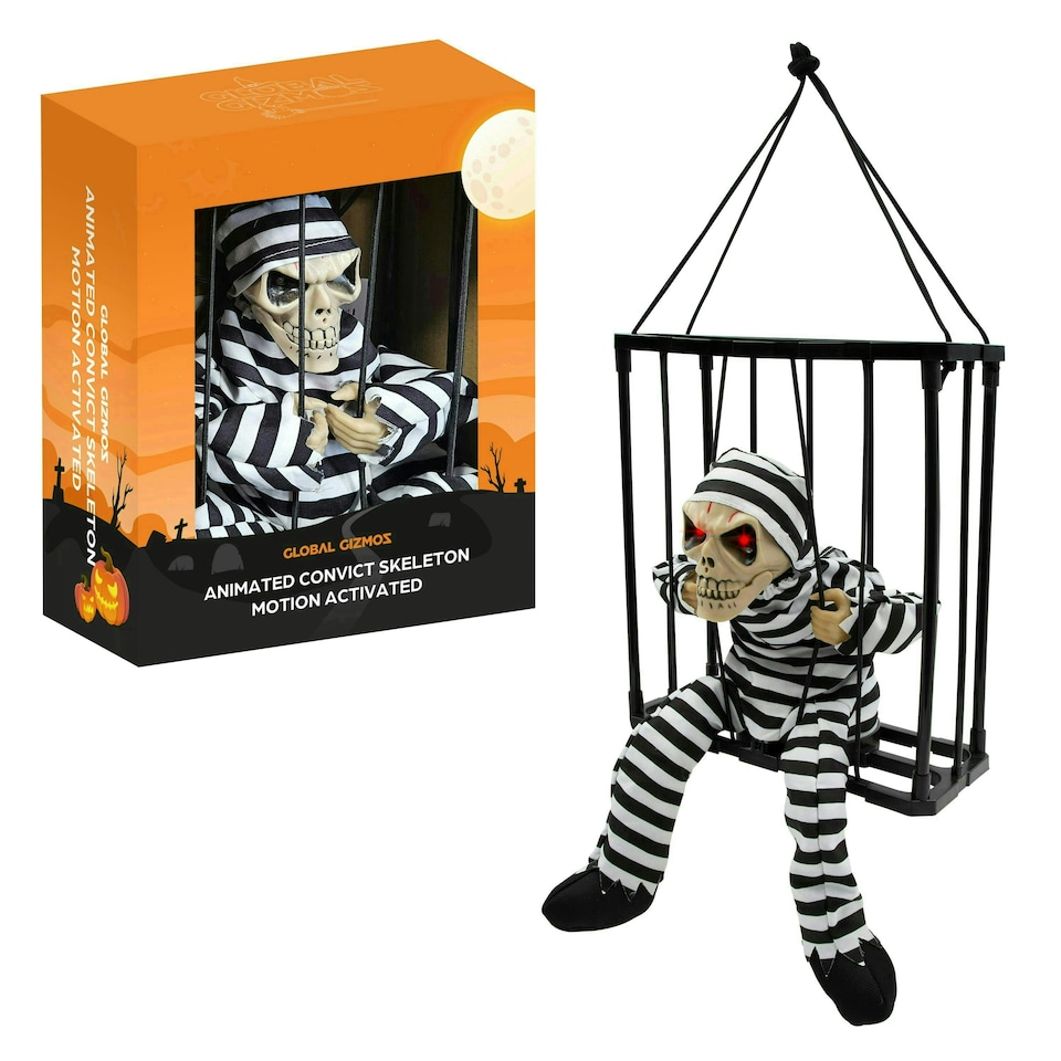 image 1 of Animated Prisoner Skeleton