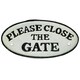 image 1 of Please Close the Gate Cast Iron Sign Plaque Wall Fence Gate Post Garden Home