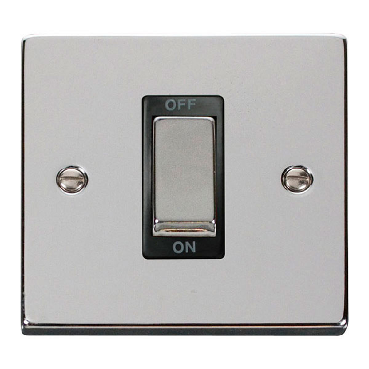 SE HOME Polished Chrome 1 Gang Ingot Size 45A Switch Chrome Polished Chrome